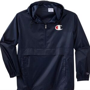 Champion Men's Hooded Lightweight Anorak Windbreaker Jacket' size Large